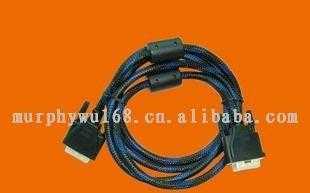 精选DVI 1.8米高清线材 镀金头、防震网、双磁环，可靠传输之选